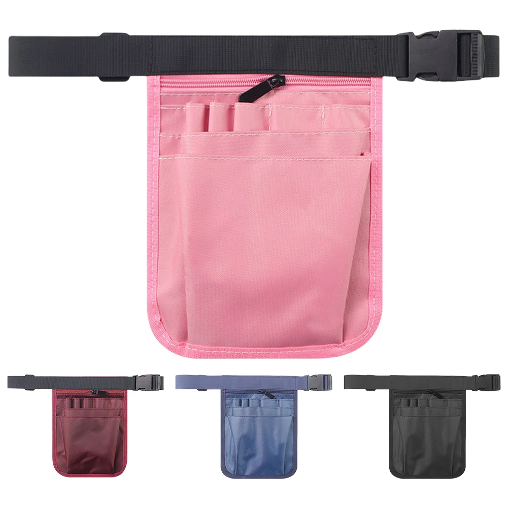 Server Apron Waist Pouch with Pockets Waitress Accessories Bag Adjustable Belt Working Serving Pouch for Restaurant Hotel Bar