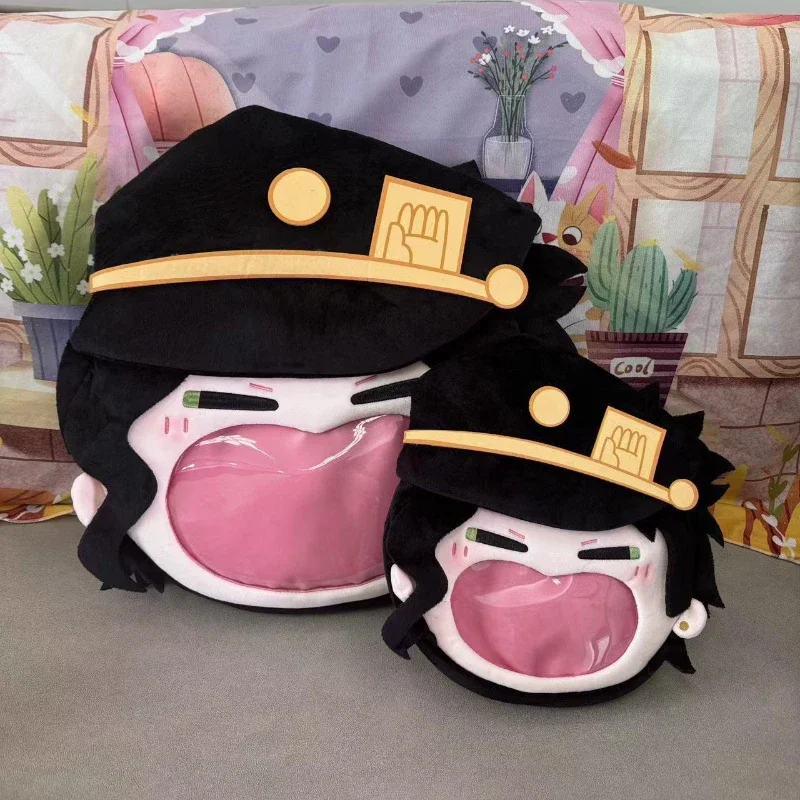 Japanese Anime Role Kujo Jotaro Kawaii Cosplay Plushies Backpack Itabag Lolita Girls Big Mouth Transparent Bags Fans Decor Gifts