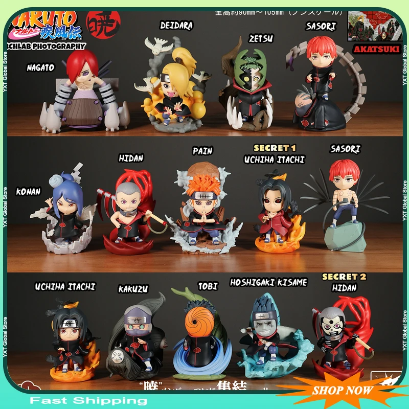

Оригинальный Наруто The Akatsuki Group Q-Version Blind Box Sasori Рисунок Mystery Box V1 V2 Аксессуары в стиле аниме Модная игра Рождественский подарок