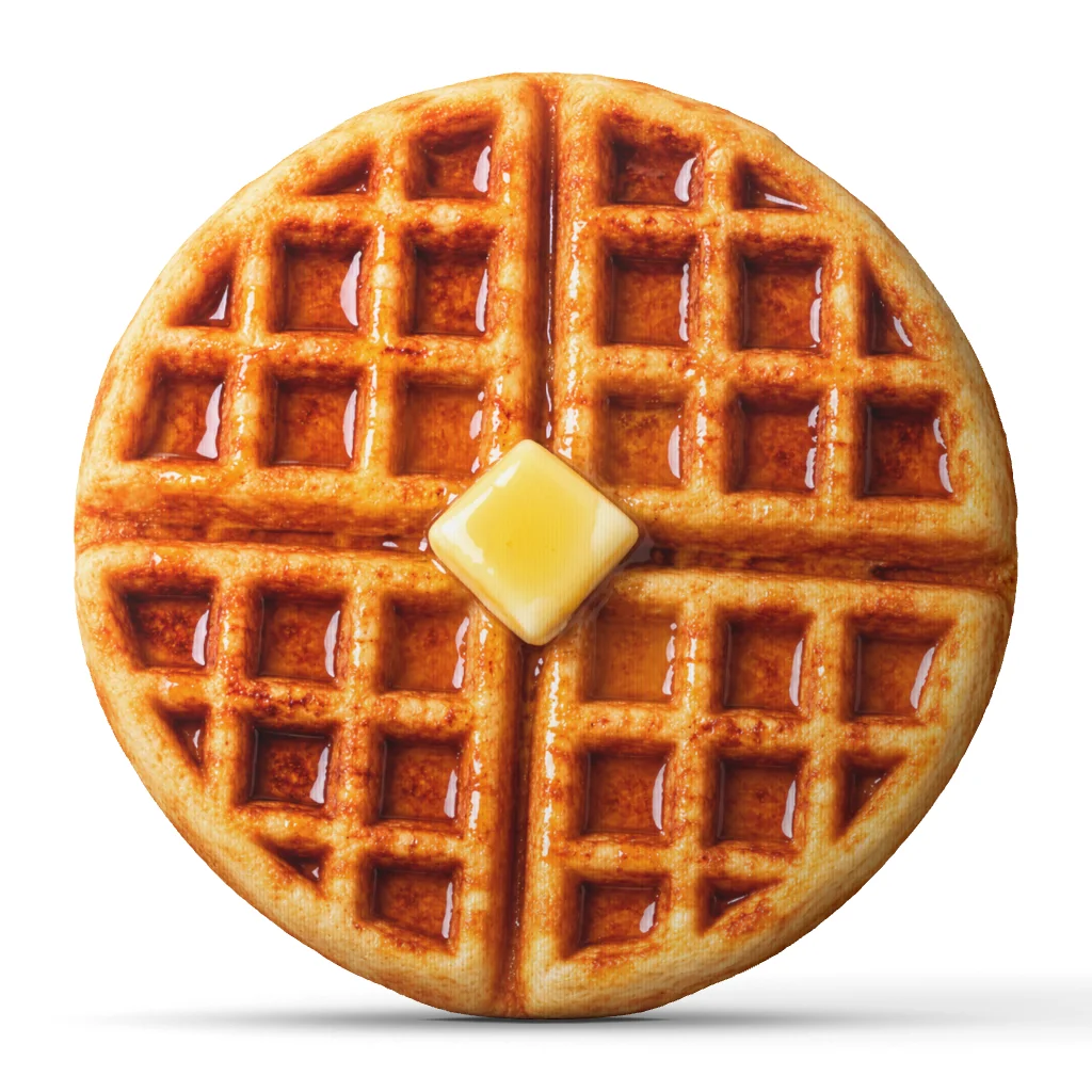 Waffle Breakfast Plush Pillow Syrup Butter Stuffed Cushion Foodie Brunch Throw Pillow Irregular Home Decor Sofa Accent Gift