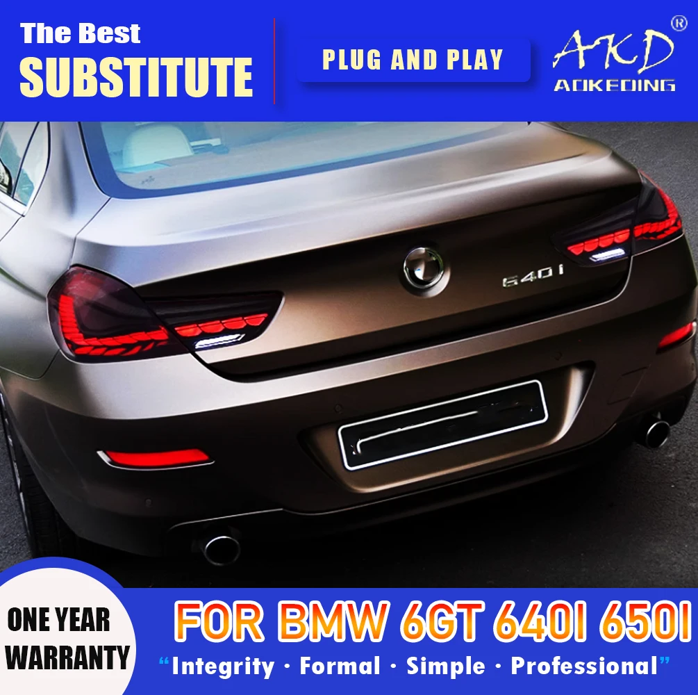 

AKD Tail Lamp for BMW F06 6GT LED Tail Light 2009-2017 640i 650i F12 F13 Rear Fog Brake Turn Signal Automotive Accessories