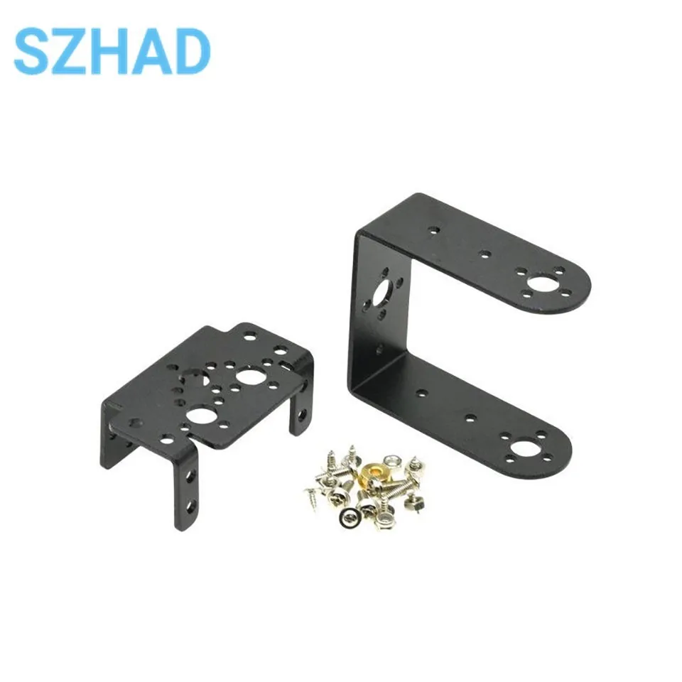 Aluminium Multifunctionele Servo Beugel Voor Mg995 Mg996r Universele Ondersteuning Robot Stuurinrichting Beugel
