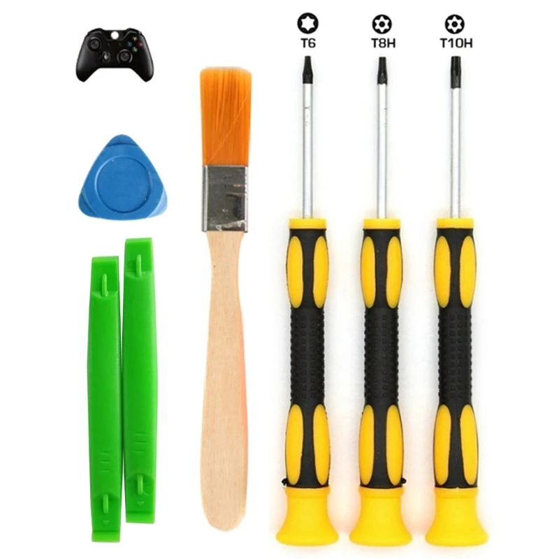 Game T6 T8H T10H Screwdriver Repair Tool Kit for xbox One/360 Controller/PS3/PS4 Electronics Repair Prying Tool Wholesale