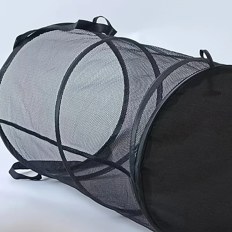 Large Foldable Mesh Laundry Basket with Handle, Sorting, Storage Bag, Laundry Basket for Bathroom and Bedroom Organization