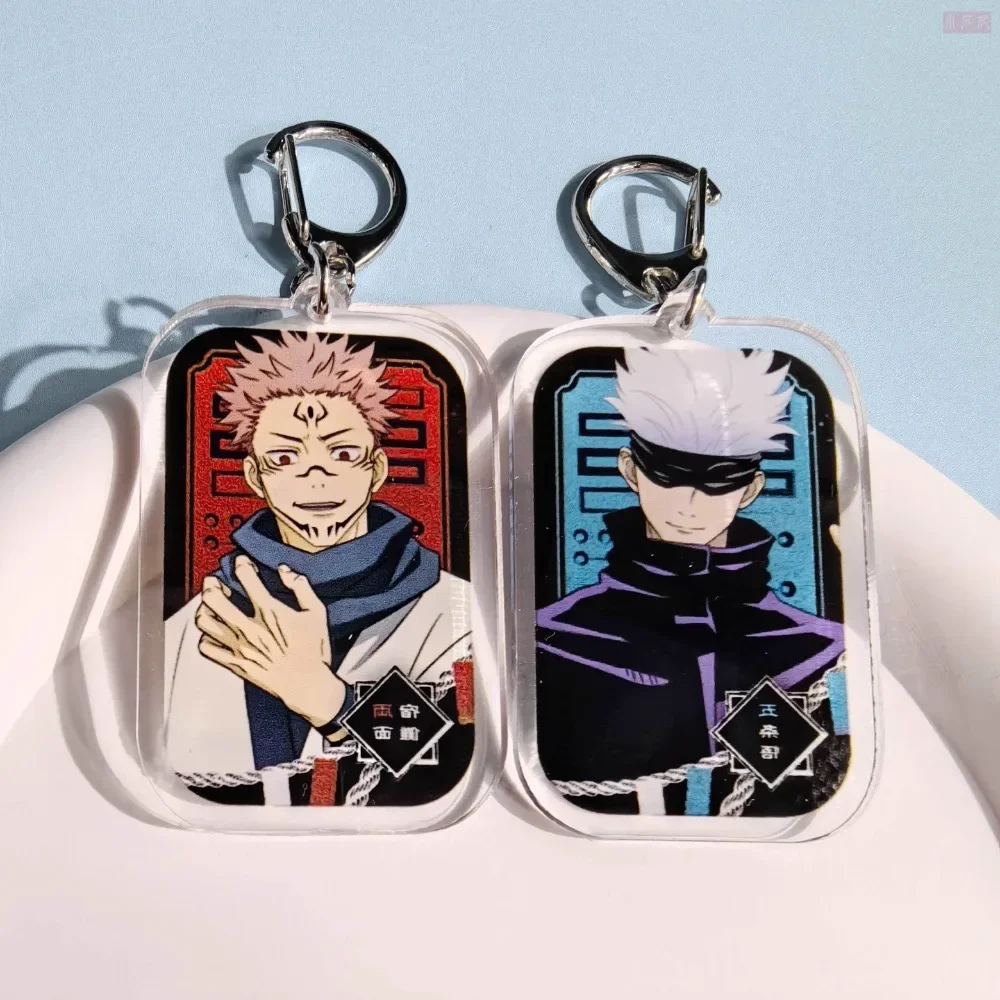 

Jujutsu Kaisen Anime Peripheral Satoru Gojo Cartoon Character Key Chain Pendant Backpack Decoration Friend Festivals Gift