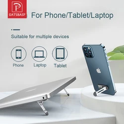 Oatsbasf Portable Laptop Holder Invisible Adhesive Non-slip Notebook Stand For Macbook Pro Air iPad Lenovo PC Cooling Tablet Leg