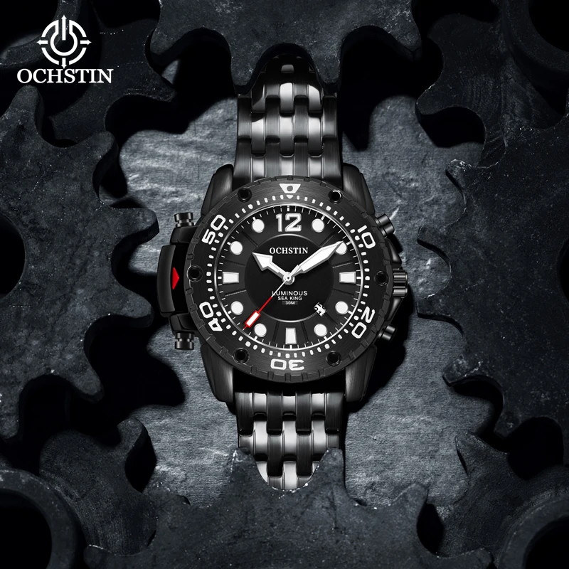 Navigator Series Fashion Large Dial Luminous Personality Sports Cool Calendar orologio da polso impermeabile da uomo nuovo