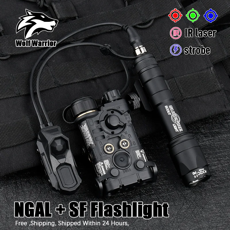 

Tactic L3 NGAL PEQ Red Green Blue Laser IR Surefir M300 M600 Flashlight M300A/M600C Accessories AXON Dual Pressure Switch