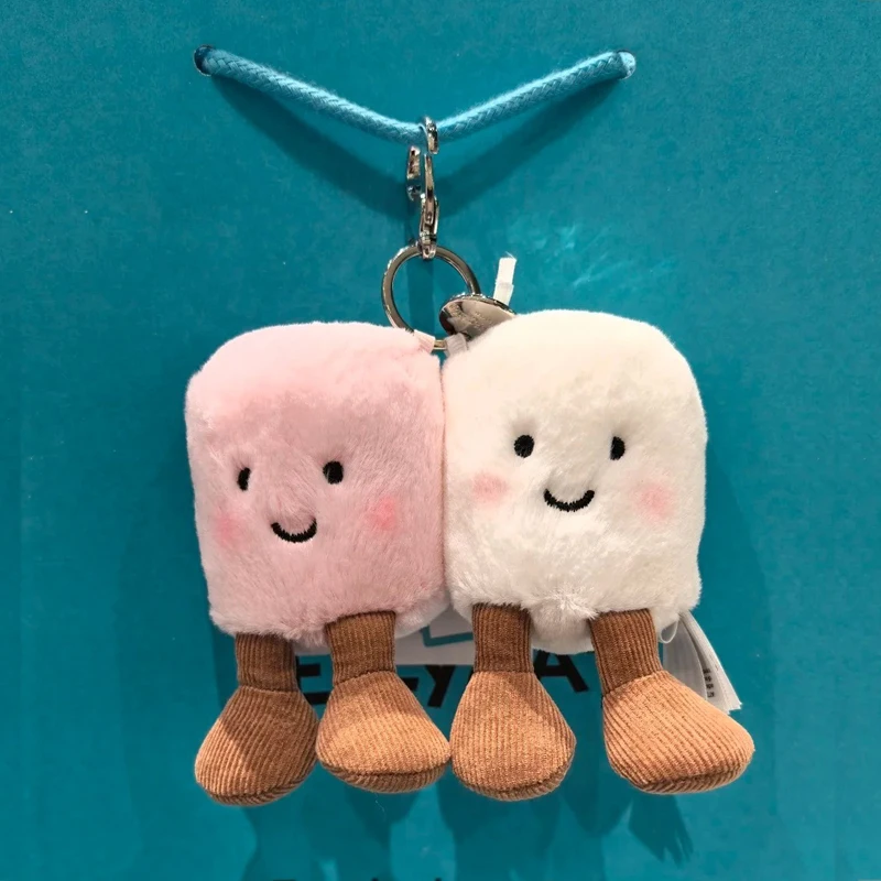 Multiplestyles Plush Cotton Cat Candy Two Tone Cute Soft Two Tone Keychain Bag Pendant Plush Bag And Car Decoration Holiday Gift