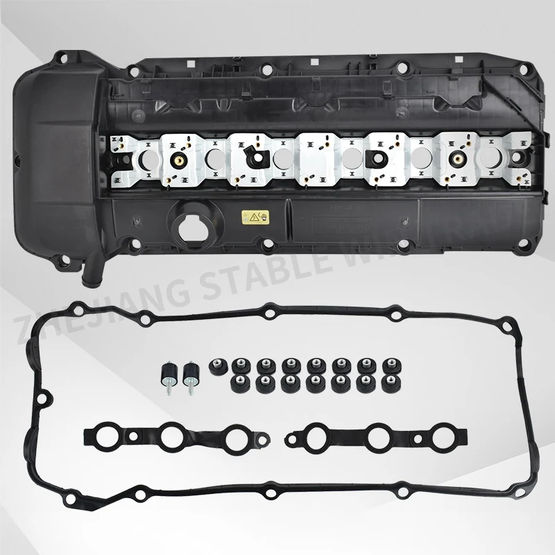 11121432928 Engine Valve Cover Cylinder Head 11121748630 For BMW M52 M54 M56 325Ci 330i E39 E46 X5 Z3 2.5 2.8 3.0L 11121726537