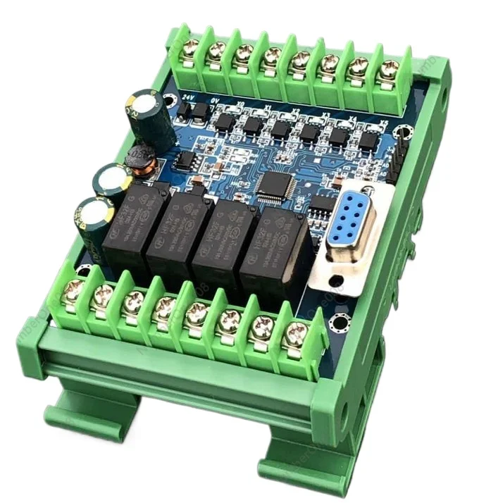 

PLC Industrial Control Panel Domestic PLC Module Fx2n 1n 10MR Controller with Guide Rail Simple Delay Module