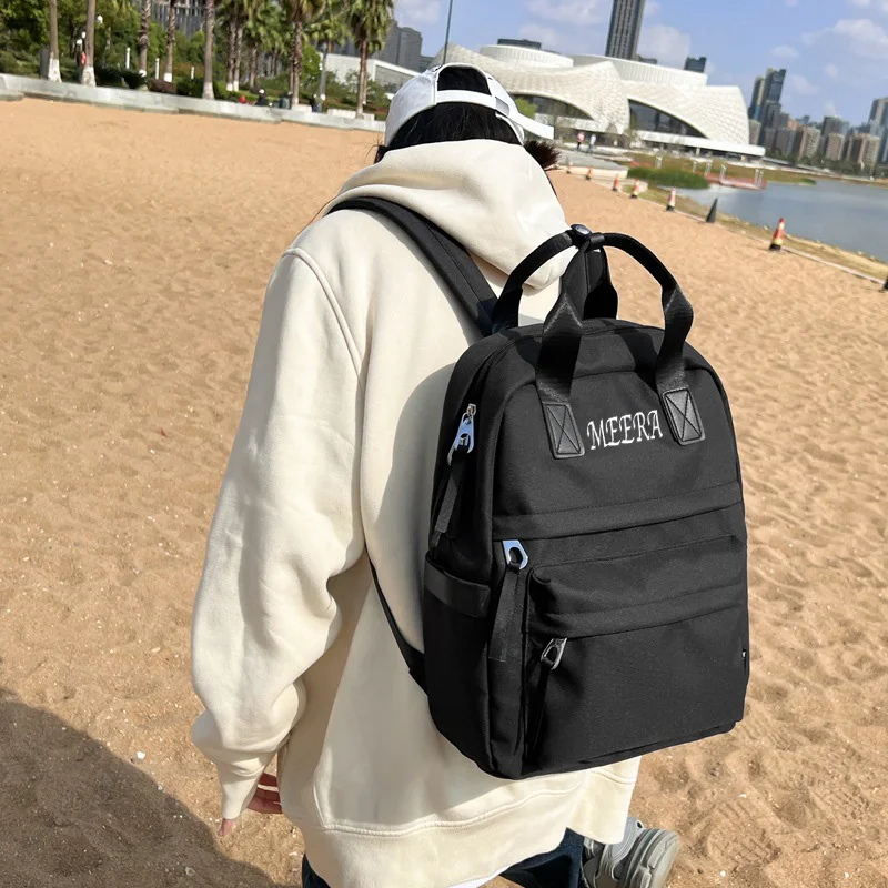 Mochila personalizada para estudiantes de secundaria, mochila portátil de gran capacidad, bolsa de ordenador personalizada