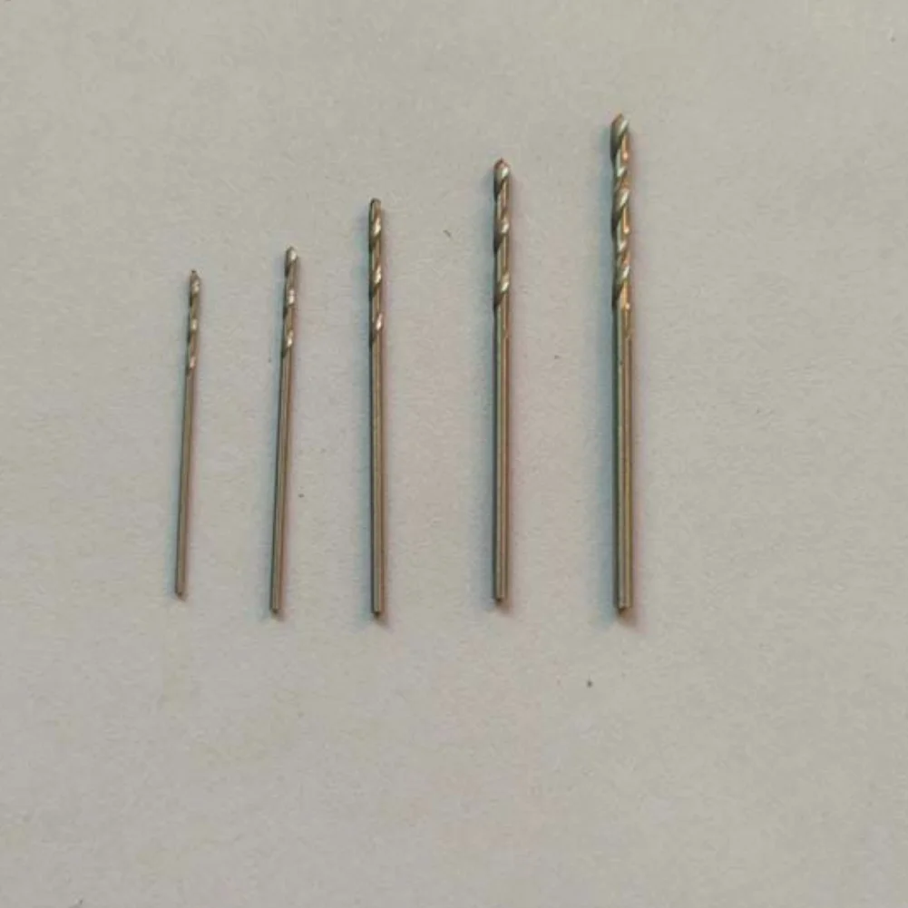 Drill Bits for Thin Metal Plastic For Wood 5pcs 10pcs Straight Shank Coated HSS Steel 0.8mm to 3mm Diameter Range