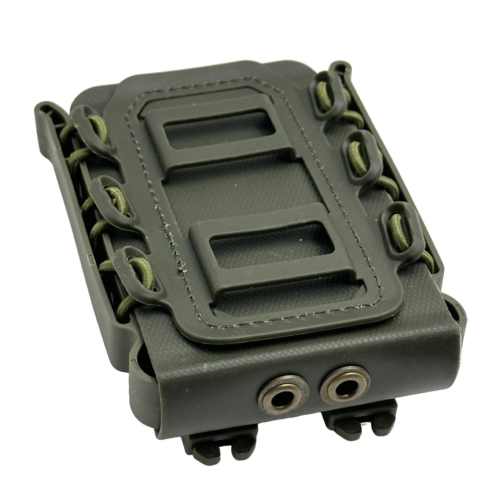 Tactical Magazine Pouch Molle for Ar15 M4 5.56 7.62 9mm Scorpion Fast Mag Quick Release Mag TPR Holster Adjustable Case Box - view 2