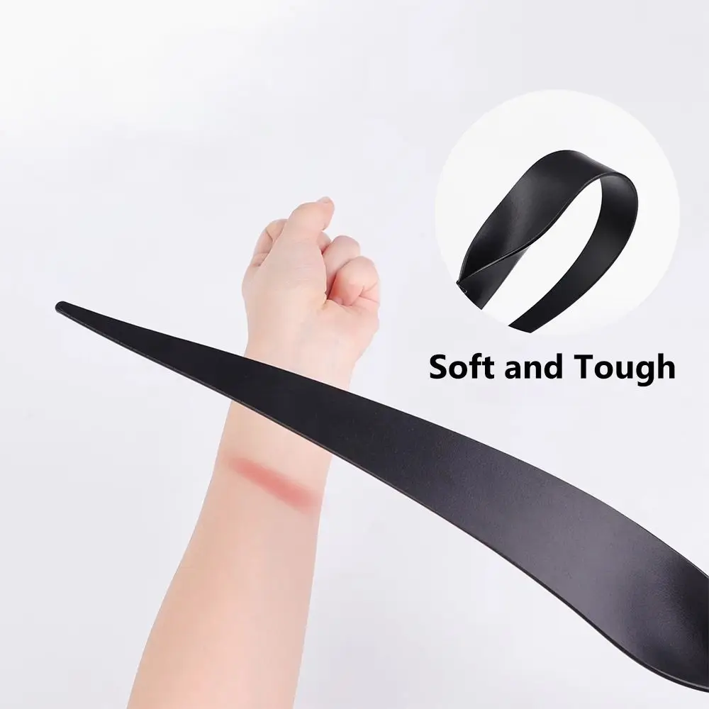 1Pcs Portable Horse Whip Genuine Leather Paddle Slapper Equestrian Training Pointer With Handle 46cm Racing Riding Crop