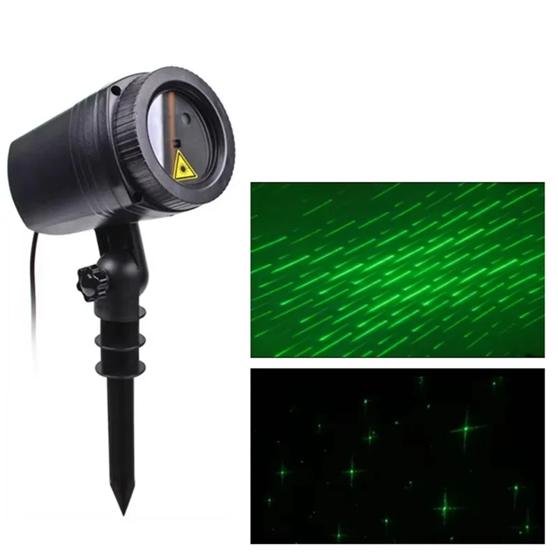JABS-Laserprojector Landschapsverlichting Laserlamp Meteorenregen Ster Buiten Tuinfeest Podiumlicht Kerstversiering