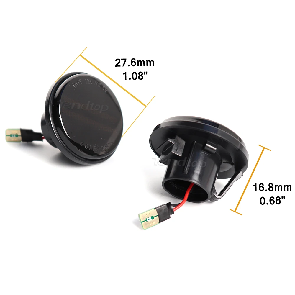 2pcs Dynamic Side Marker Turn Signal Light Sequential Blinker Lamp For Mazda MX5 Miata Mk1 Mk2 Mk3 1989-2015 Na Nb Nc
