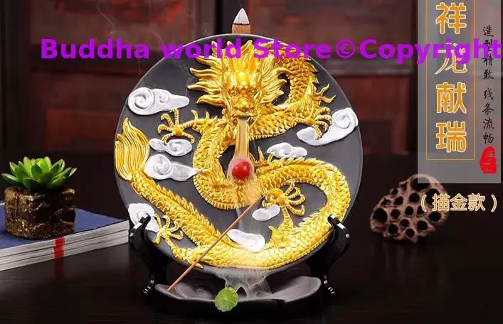 GOOD HOME Company SHOP TOP Efficacious Spiritual ART Money Drawing thriving business Lucky Royal gold Dragon FENG SHUI mascot