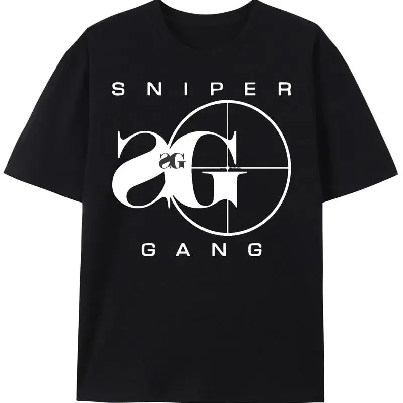Sniper Gang Logo Unique Cotton Men's T Shirt A Fashionable Casual Must Have