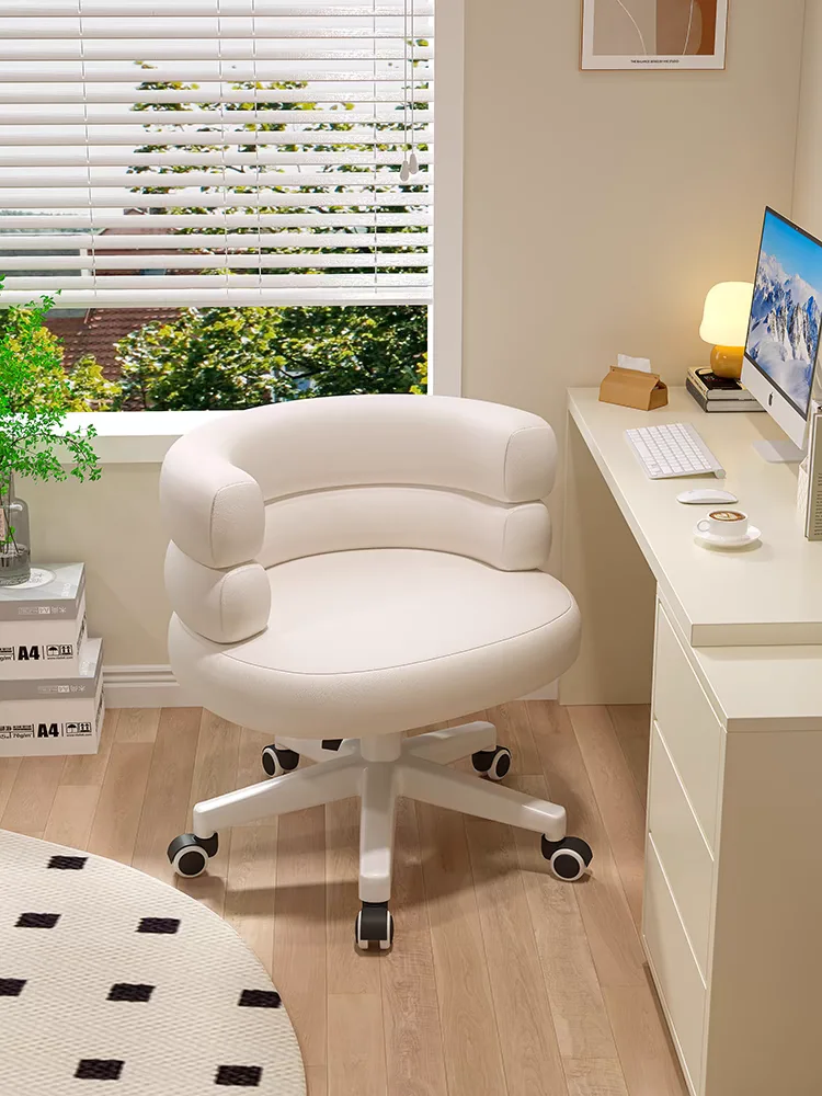 Lamb rotate chair can Adjustable Lifting swivel Makeup stool Sofa Bedroom Leisure Student office gamer chair furniture