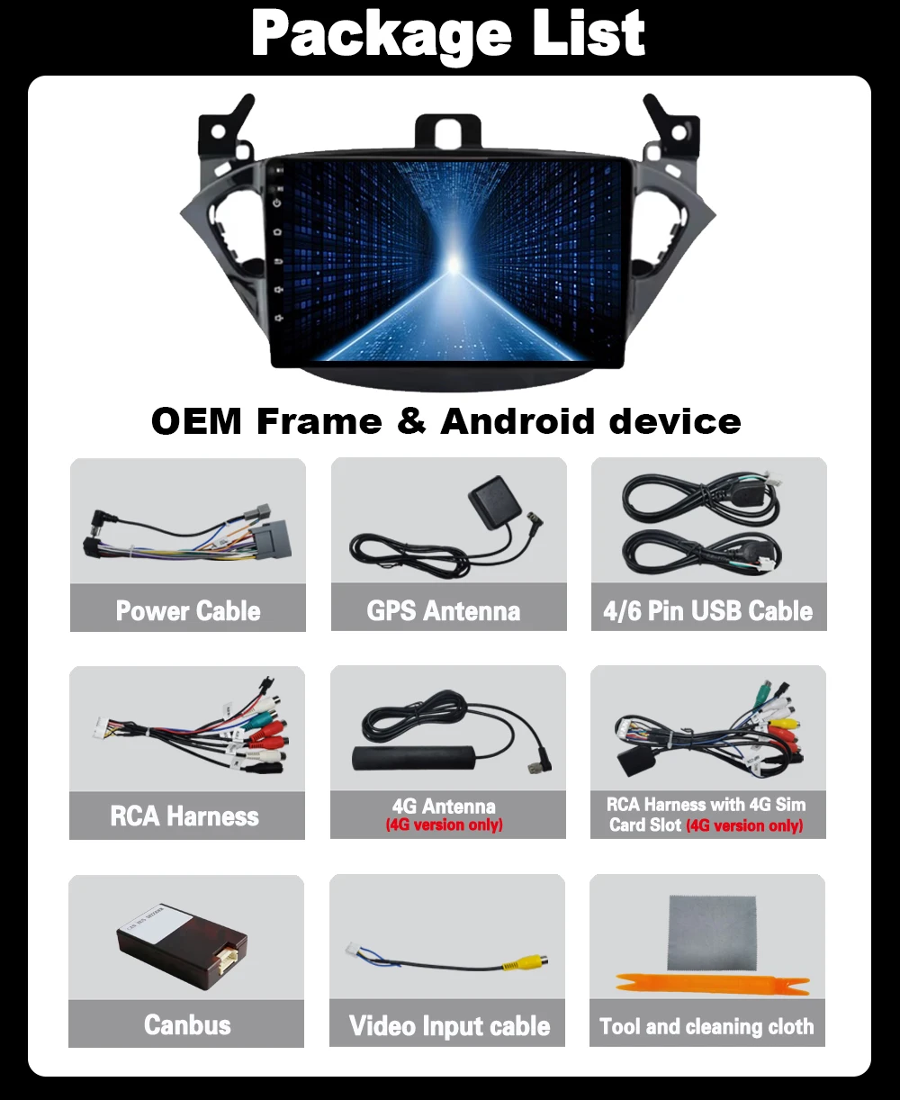 راديو سيارة أندرويد 14 لأوبل كورسا E 2014 - 2019 أوبل آدم 2013 - 2016 مشغل وسائط متعددة الملاحة نظام تحديد المواقع Carplay Autoradio 4G BT