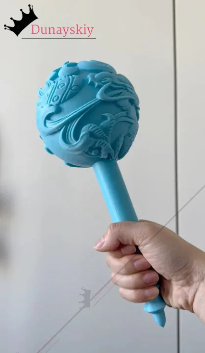 การ์ตูน Nezha Ao Bing คอสเพลย์เครื่องแต่งกายค้อนน้ําแข็ง Props 46 ซม.-27 ซม.3D Lollipop ค้อน 1:1 บทบาทเล่น PROP อุปกรณ์เสริมอาวุธ