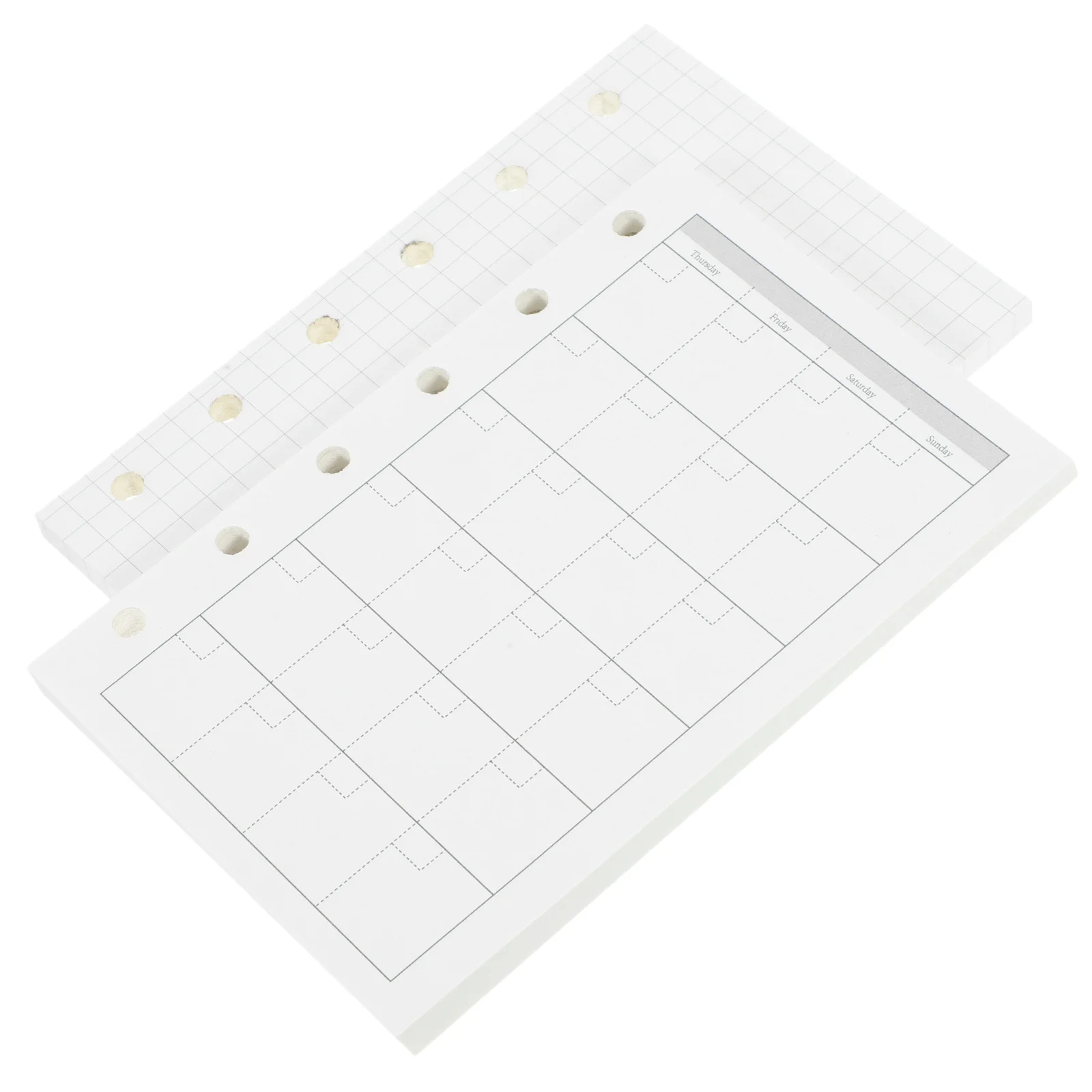 4Pcs Mini Binder Notebooks Portable Loose-Leaf Notepad Small Notebook Creative Scrapbook for Students Office School