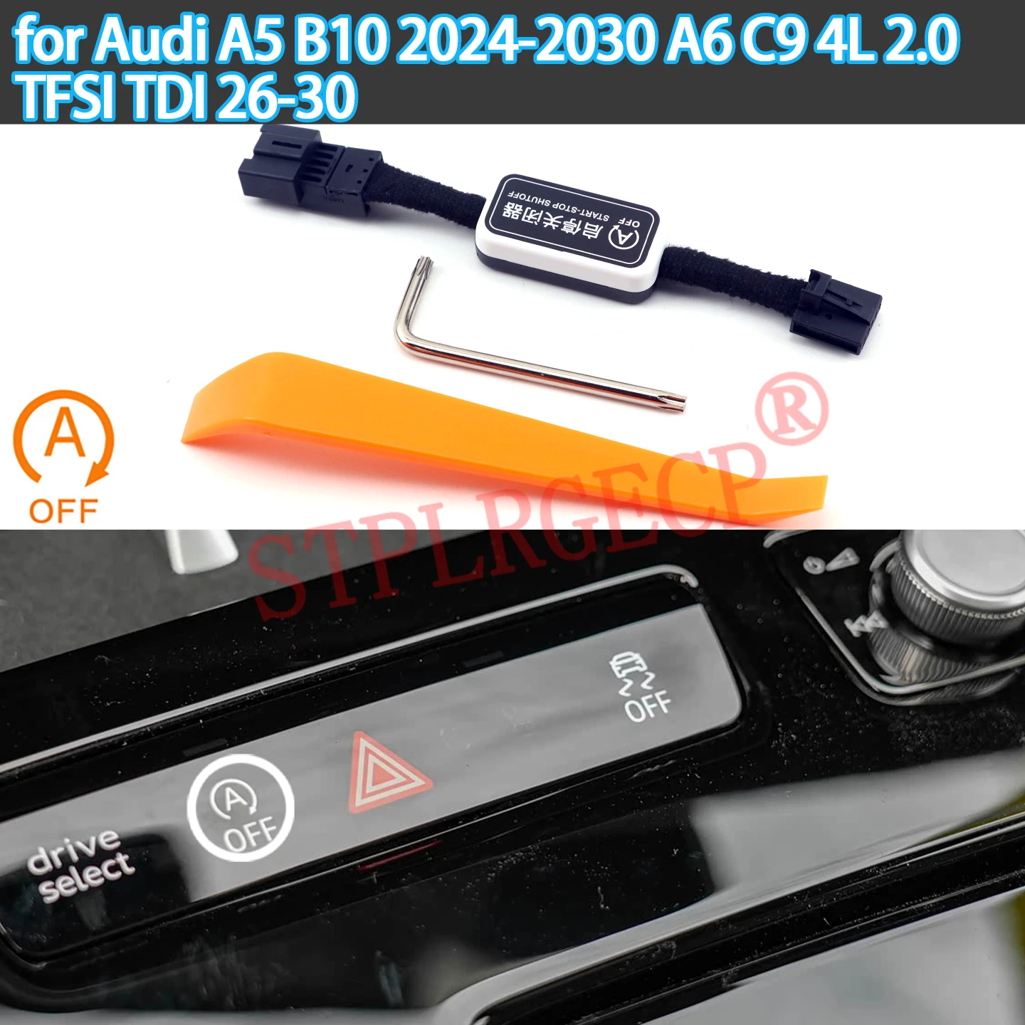 Auto Stop Start Engine System Off Device Control Sensor Switch Relay for Audi A5 B10 2024-2030 A6 C9 4L 2.0 TFSI TDI 2026-2030
