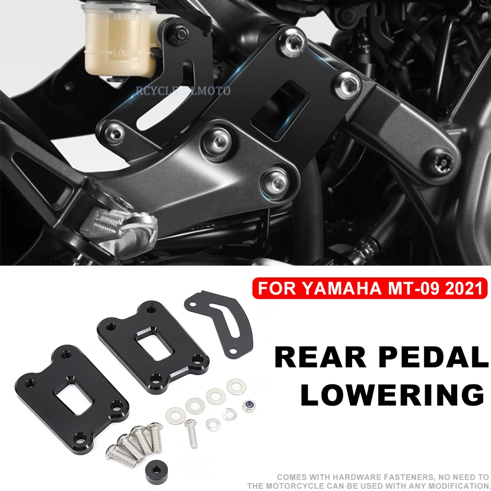 

Kit For Yamaha MT09 FZ09 MT 09 FZ 09 mt 09 2021 Rear Pedal Lowering Kit Motorcycle EVO Passenger Footrests Supports