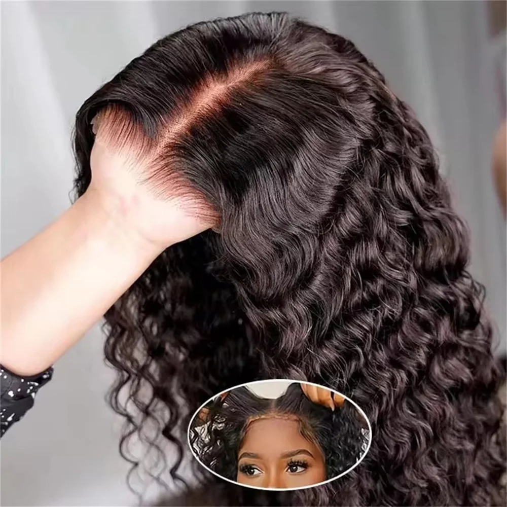 

Deep Wave Glueless Wigs Human Hair For Women 30 Inch Deep Wave 6x4 Lace Closure Wigs Pre Cut Lace Lace Front Human Hair Wig