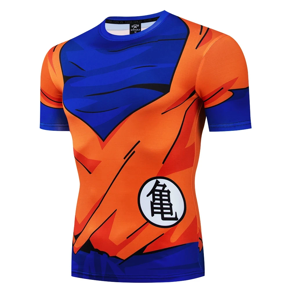 

Dragon Super Goku 3D T-shirt Anime Cartoon Image Printed Men's Oversized Short Sleeve Casual Sports Fitness Pullover Tee Tops