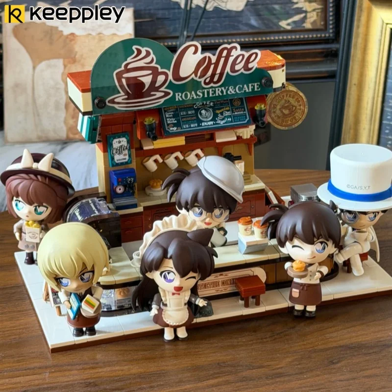 

Конструктор Keeppley: Серия «Кофейня Детектива Конана» — Модели Куроба Кайто и Рэйчел Мур, сборная игрушка, подарок на день рождения