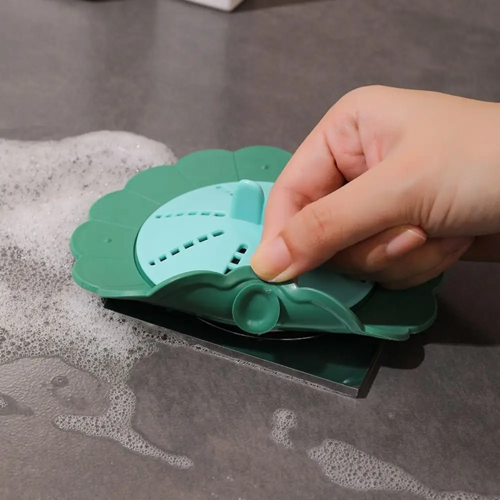 

Silicone Floor Drain Cover Flower Shape Mesh Sink Strainer Anti-blocking Hair Clean Up Waste Catcher Kitchen Bathroom Accessory