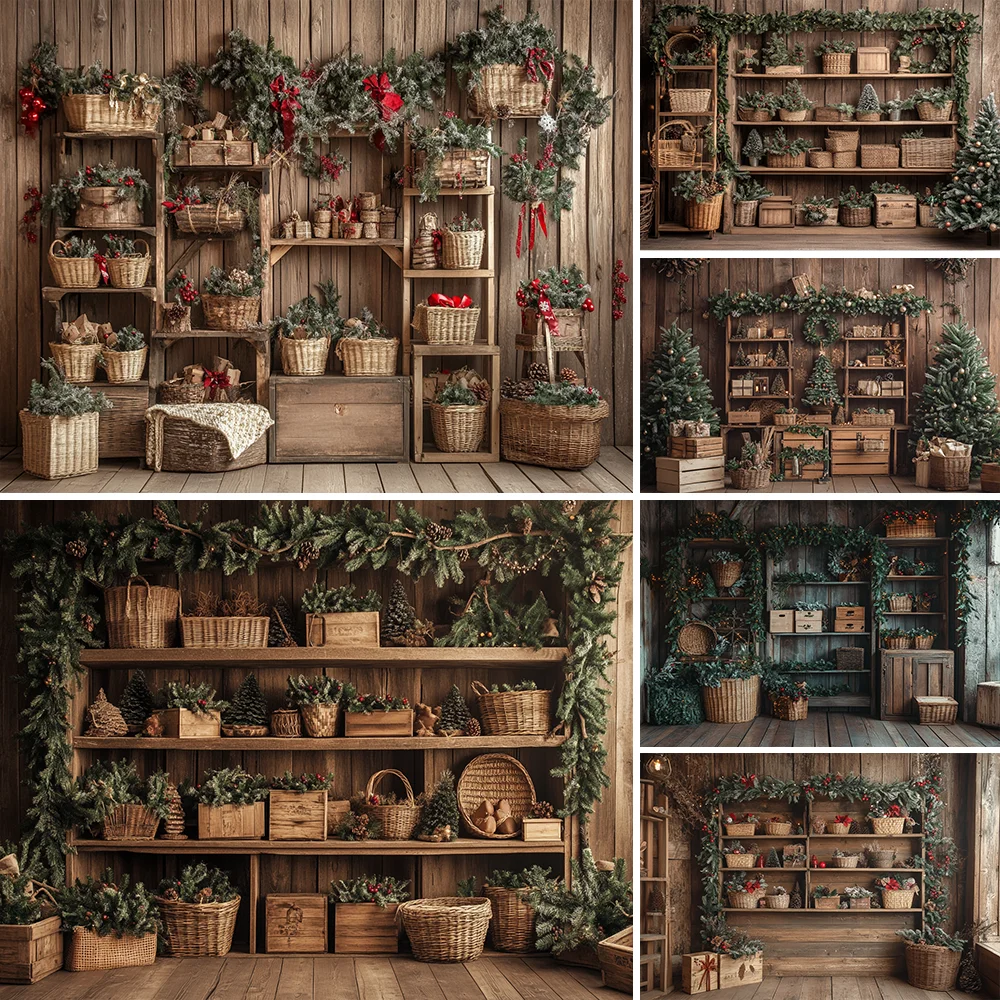 

Photography Background Winter Christmas Kitchen Cook Indoor Xmas Party Kids Family Portrait Decor Photo Backdrop Studio