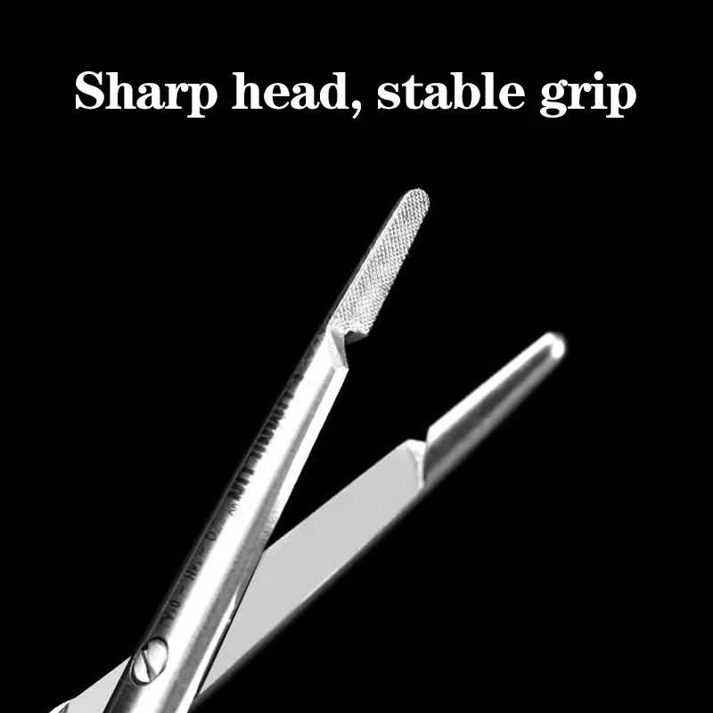 Medical needle holder with scissors for double eyelid surgery, cosmetic suture, buried thread, plastic surgery needle forceps