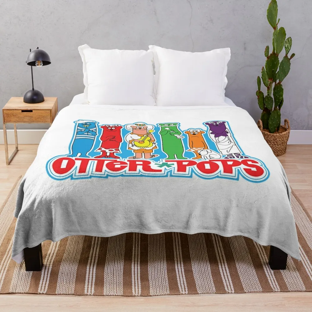 Otter Pops T-ShirtOtter Pops Throw Blanket Sofa Blanket Decorative Throw Blanket Beach Blanket