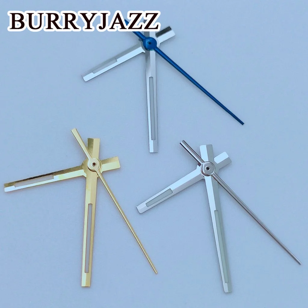 BURRYJAZZ NH35 NH36 NH38 7S26 7S36 4R35 4R36 tangan arloji perak biru perak merah emas mawar emas tangan bercahaya hijau