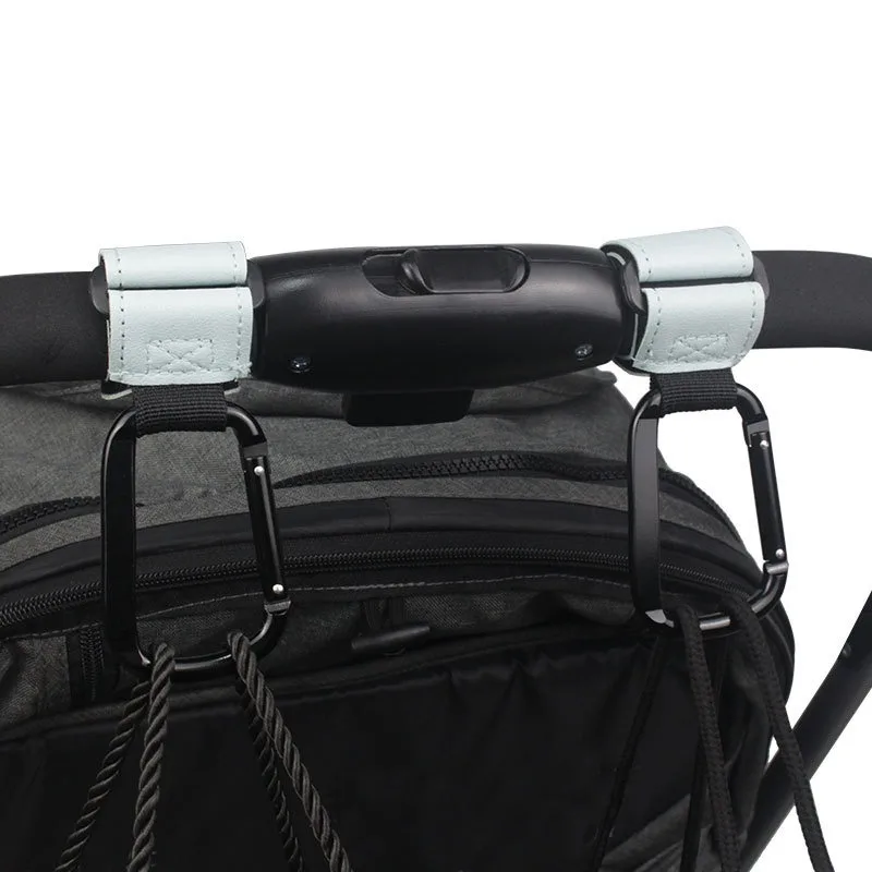 Picture 4: 1/2pcs Multifunction Baby Stroller Hooks Upgrade Carabiner Pram Hook Cart Organizer Pram Hanger Stroller Accessories WNGG02