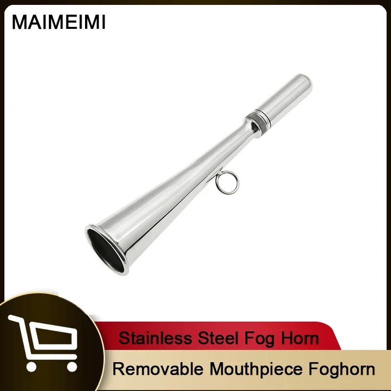 

Removable Fog Horn Mouthpiece Handheld Fog Horn For Marine Boat Part Accessories Stainless Steel Fog Horn Accessories