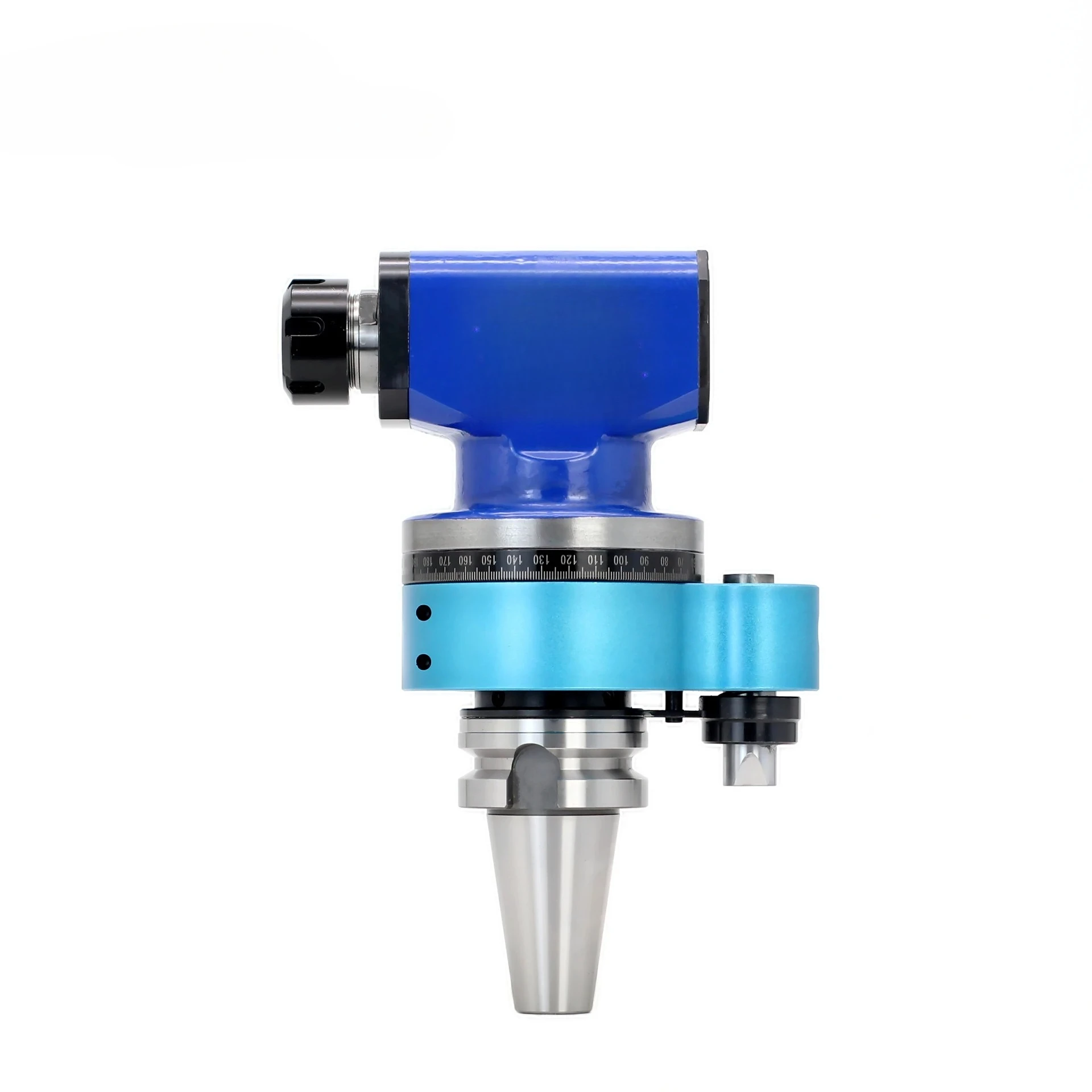 BT40 Angle head 90 degree straight milling head BT40-ER25-58 Side milling head for machining center Horizontal milling