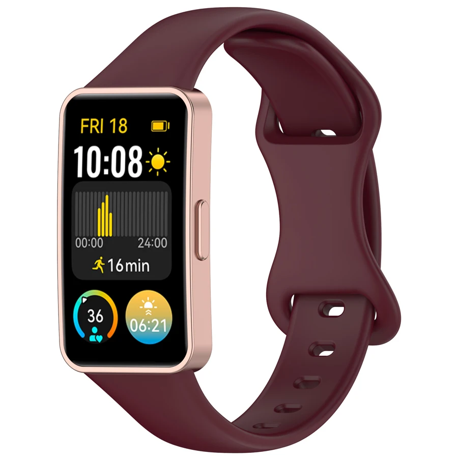 Zachte Siliconen Band Voor Huawei Band 10 9 8 Sport Ademende Horlogeband Vervanging Polsband voor Huawei Band 8 9 10 armband