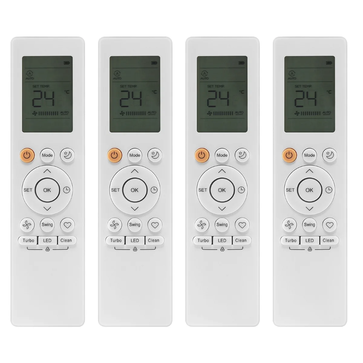 

4X RG10B Infrared Remote Control for English Air Conditioner RG10B/BGEFU1 AC Remote Control Air Conditioner