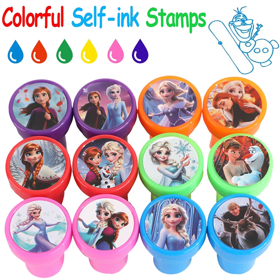 

10/20/30Pcs Frozen Seal Stamps Party Favor Birthday Party Gifts Anna Elsa Princess Christmas Party Fillers Classroom Rewards