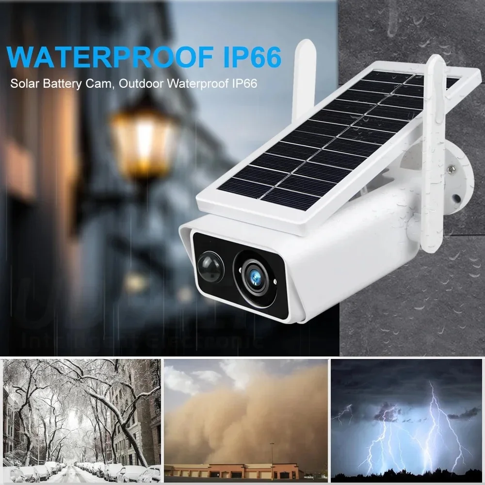 كاميرا IP للطاقة الشمسية ، كامل HD extera ، Ip66 ، wi-fi ، IP #6