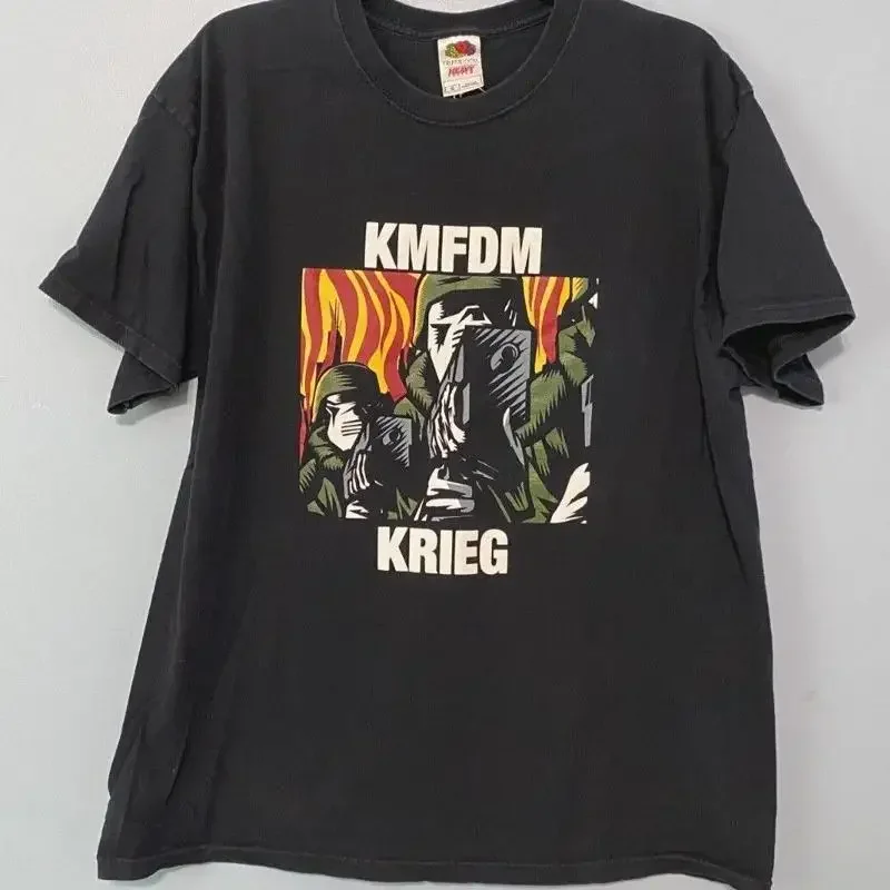 KMFDM KRIEG Band Concert Tee Shirt Fruit of the Loom new tag