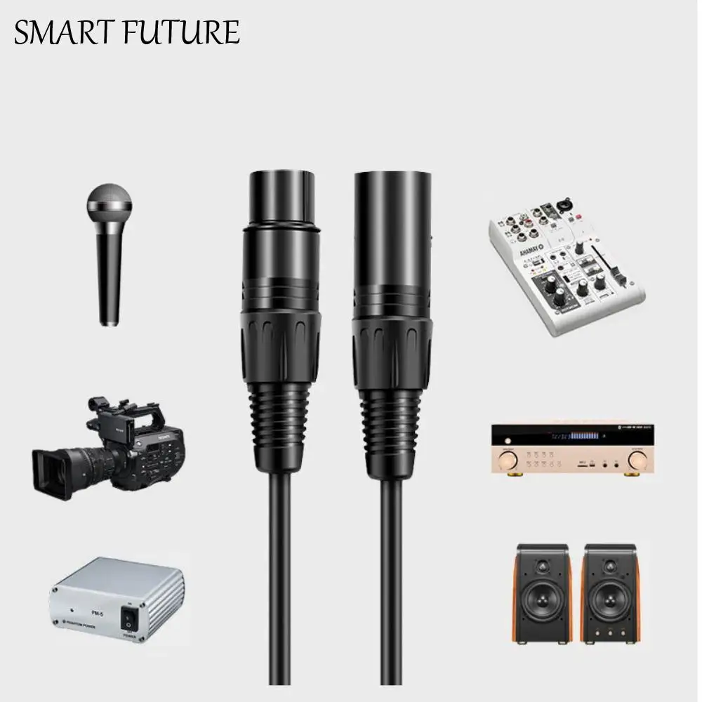 

Canon Plug 3 Pin Signal Cable Male To Female Multifunction XLR Connector Cable 0.5m Corrosion-Resistant