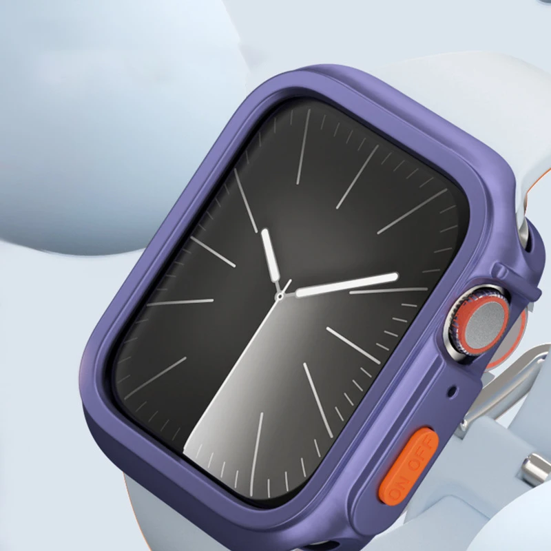 Custodia durevole per Apple Watch Cover 40mm 41mm 44mm 45mm TPU flessibile morbido antiurto senza cornice dello schermo serie iWatch 9/8/7/6/5/4/SE