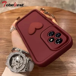 Love Heart Silicone Camera Lens Protective Case for Huawei Honor 200 100 90 80 70 60 Pro Lite Phone Cover