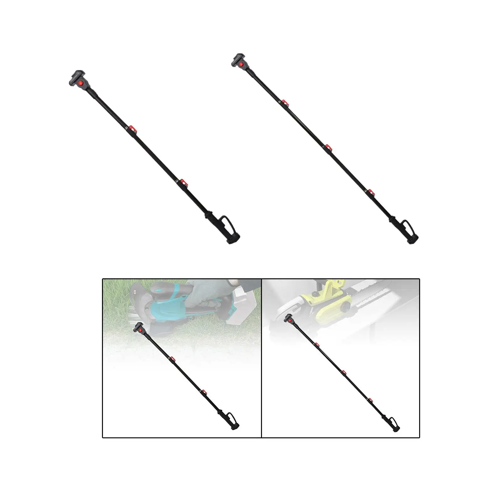 Telescoping Rod Lawn Handheld Chainsaw Part Tool Electric Pruner Attachment Telescopic Extension Pole for Tree Trimming Outdoor