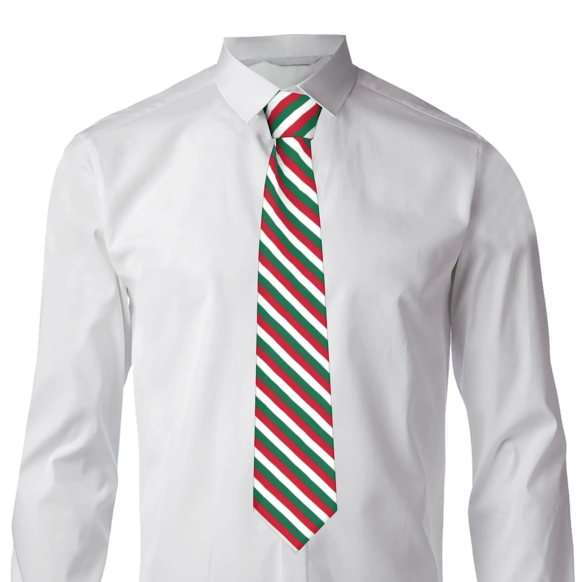 Classic Mexico Flag Tie for Business Men Mexican Coat Of Arms Necktie